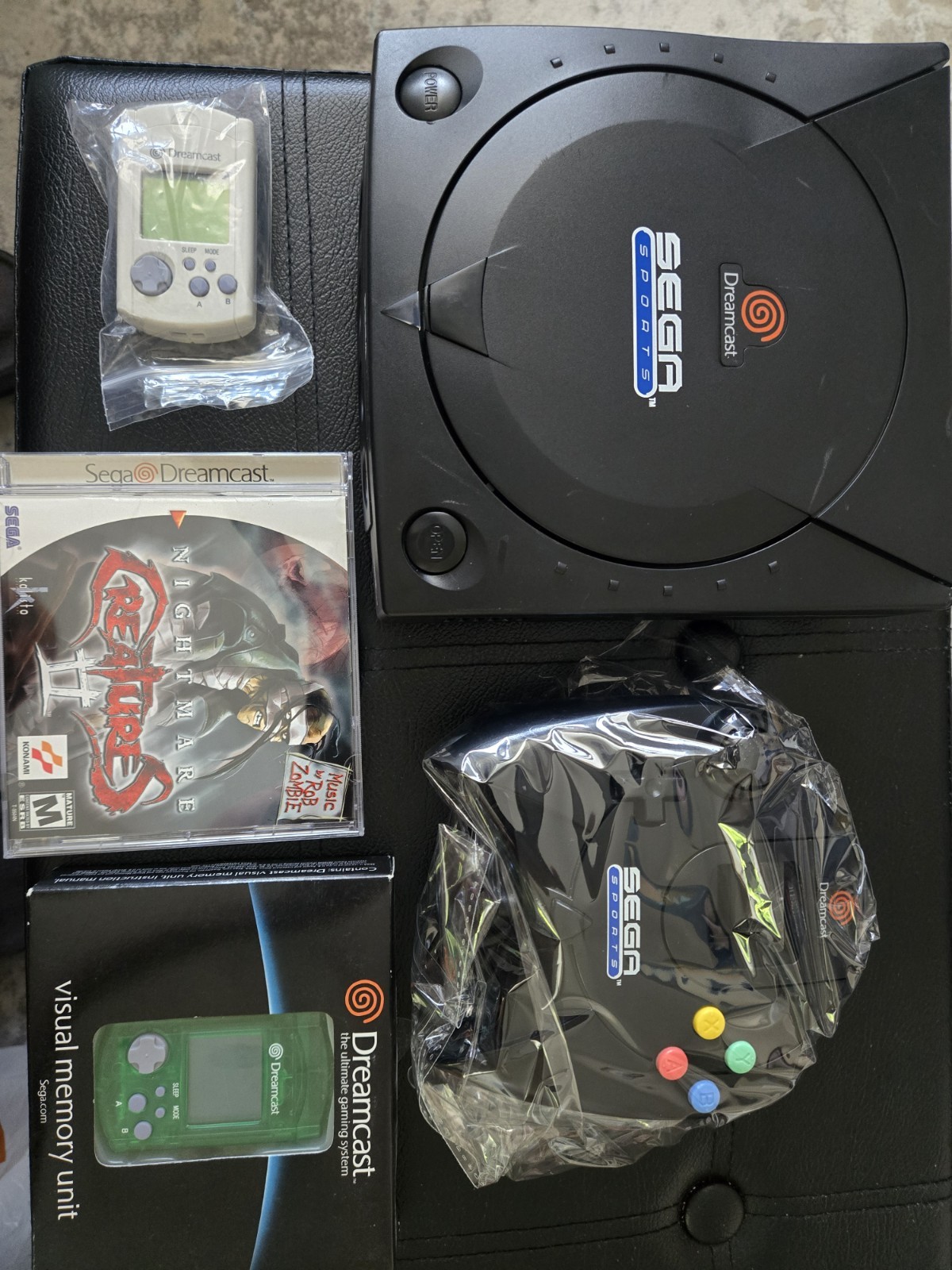 Sega Dreamcast Sega Sports Edition Console Bundle CLEANED 1 Controller 1 Game