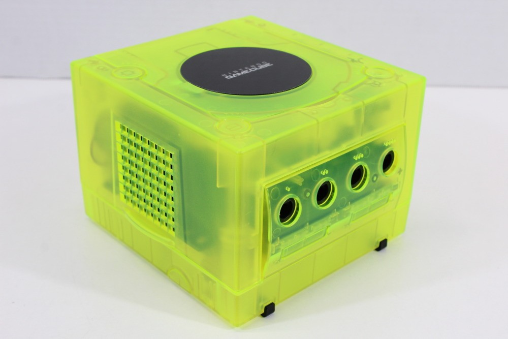 Nintendo Gamecube Console Clear Transparent Yellow NTSC-U/C DOL-101 GC RGB LED