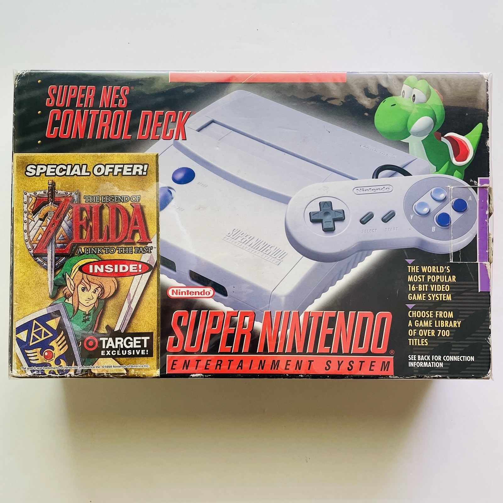 Nintendo: SNES Jr Zelda Target Exclusive (1997) No Manual Cleaned & Tested