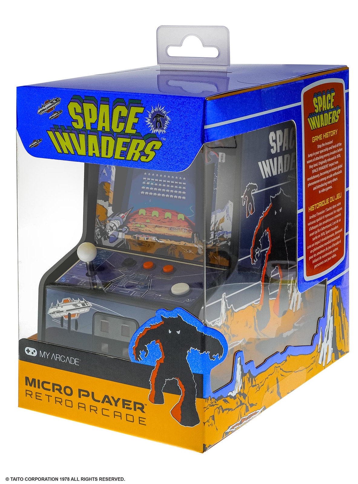 My Arcade Space Invaders Collectible Retro Arcade Machine Micro Player