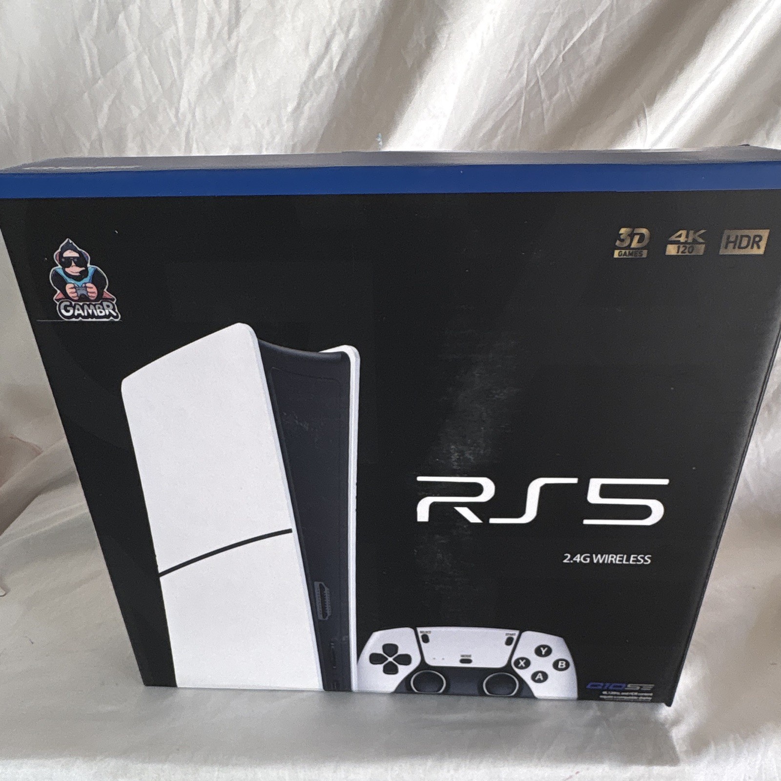 GAMBR RS5 Home Console 4K UHD HDR HDMI 2.4G Wireless White/Black