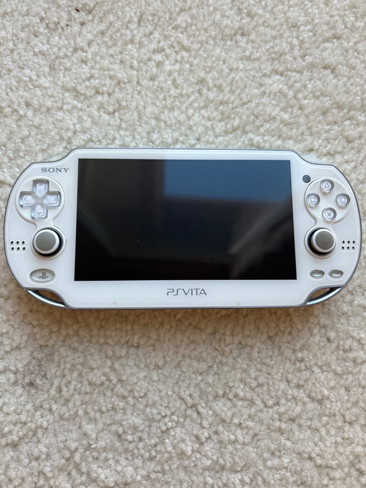Playstation PS Vita PCH-1001 OLED White Console w/3 Memory Cards+8 Games READ