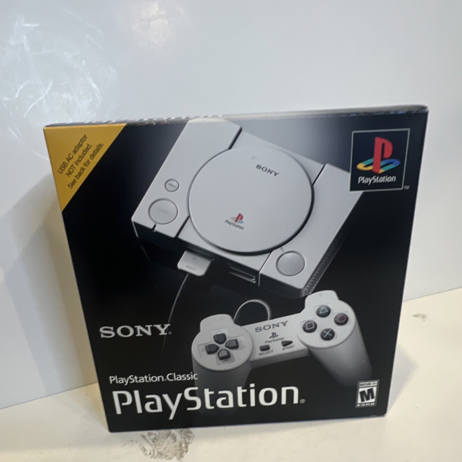 Sony PlayStation Classic Microconsole Gray 20 Preloaded Games 2 Controllers NTSC