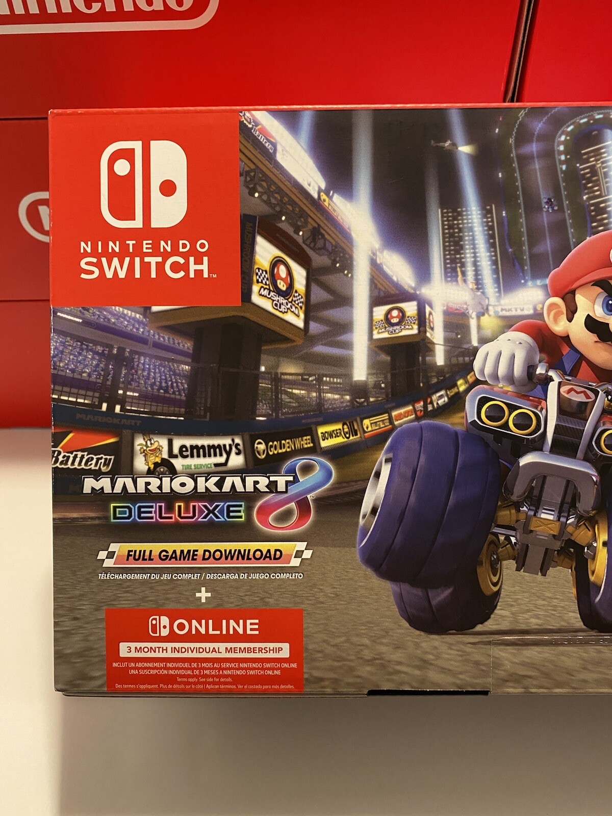 NEW Nintendo Switch Console Mario Kart 8 Deluxe Bundle Neon Blue/Red SHIPS ASAP!