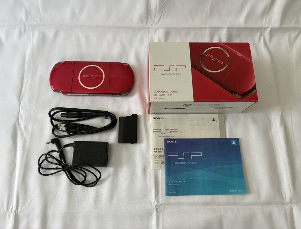 Sony PSP 3000 Rookie Hunters Pack Radiant Red Handheld System