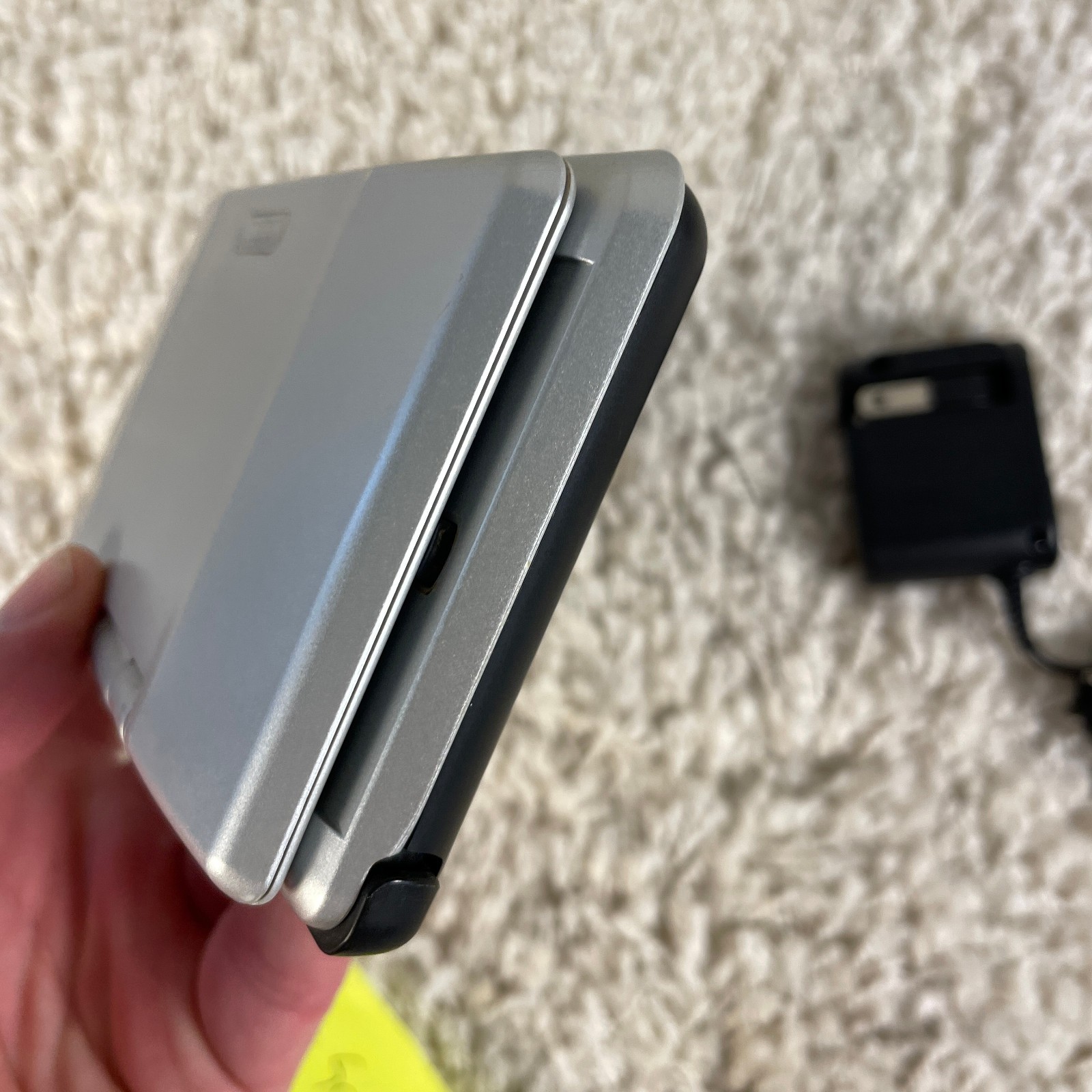 Nintendo DS Original NTR-001 Titanium Silver Handheld Console System READ