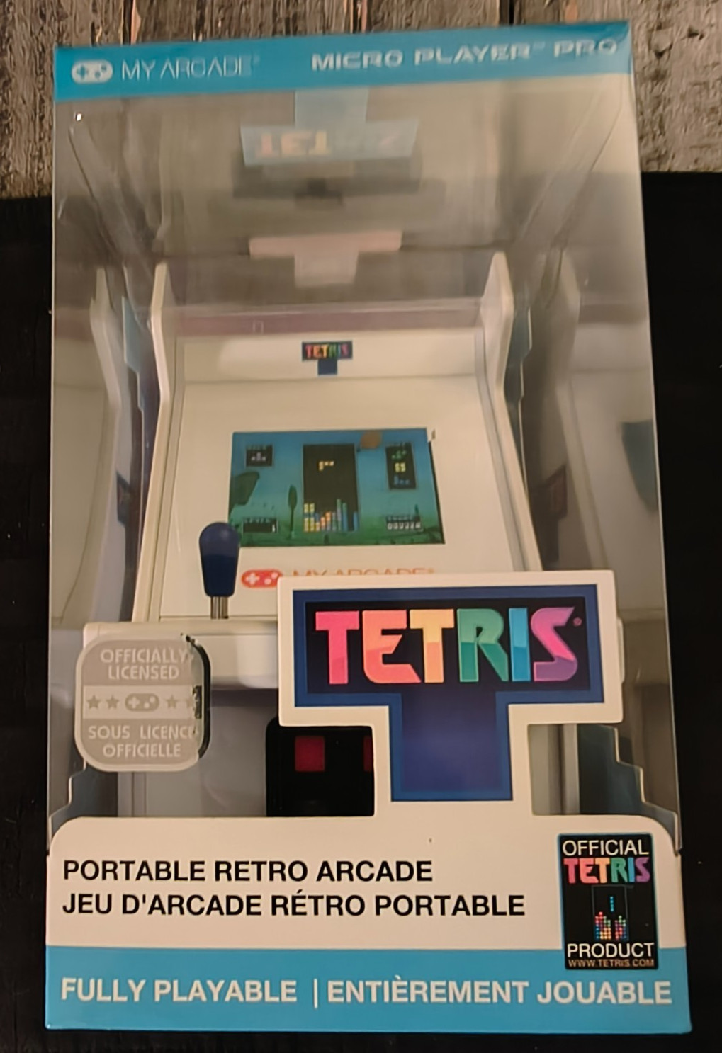 My Arcade Tetris Micro Player Pro Portable Retro Mini Arcade Machine – White New