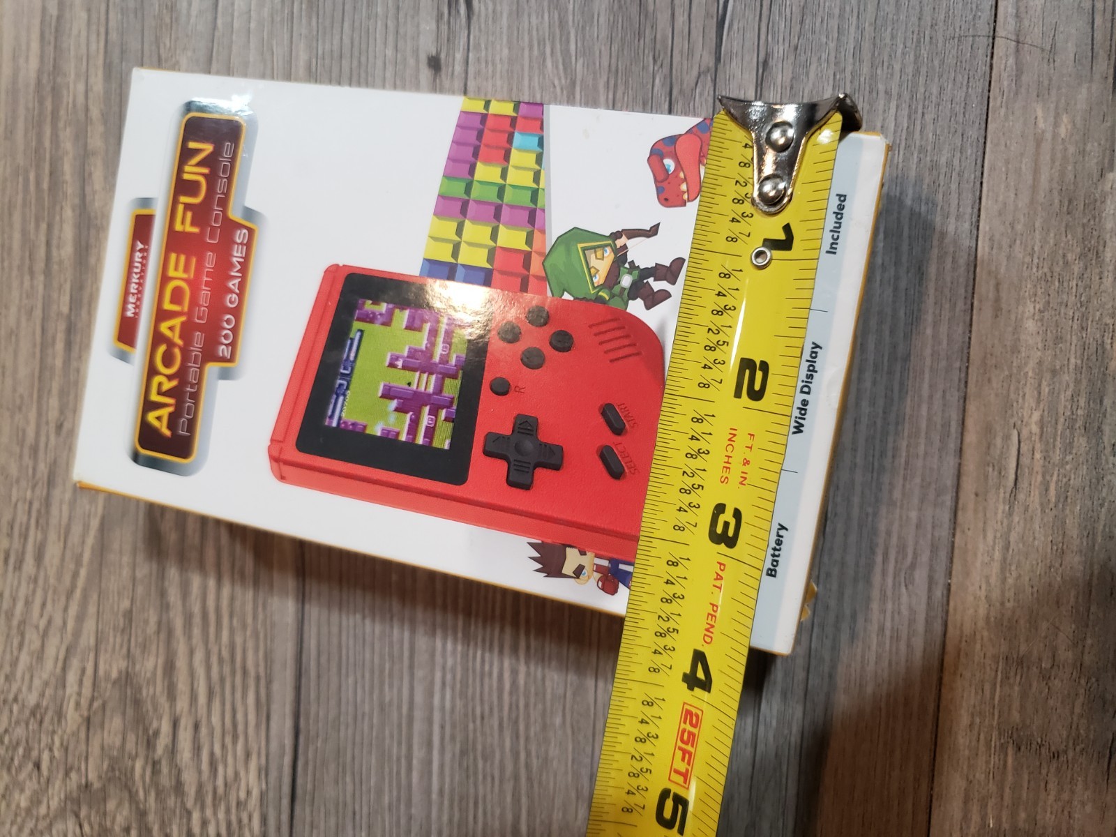 Merkury Arcade Fun Portable Game Console 200 Games Red Handheld Tested