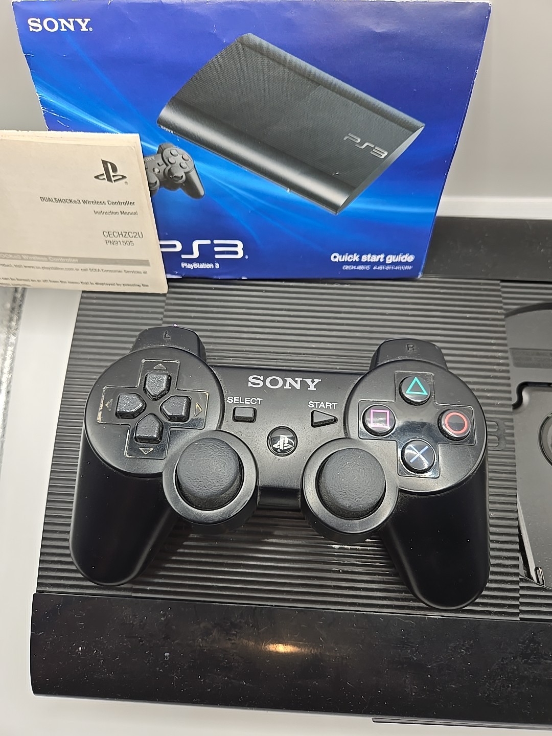 Sony PlayStation 3 250GB Super Slim Black PS3 VIdeo Game Console CECH-4001B