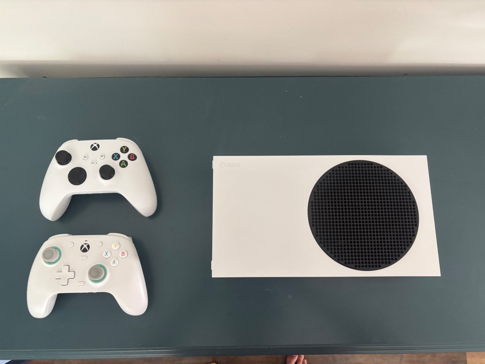 Microsoft Xbox Series S 512GB White Console and Two Controllers