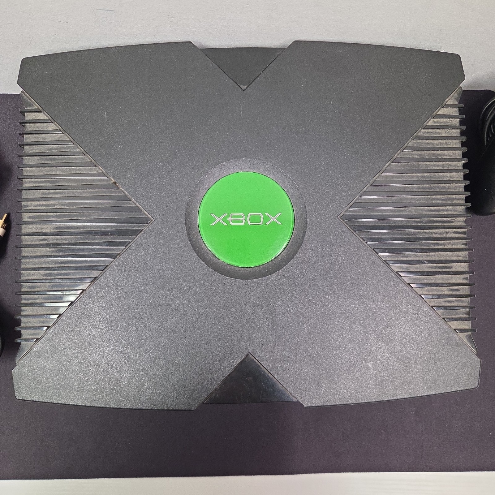 Original Microsoft Xbox System With Controller & Cables TESTED