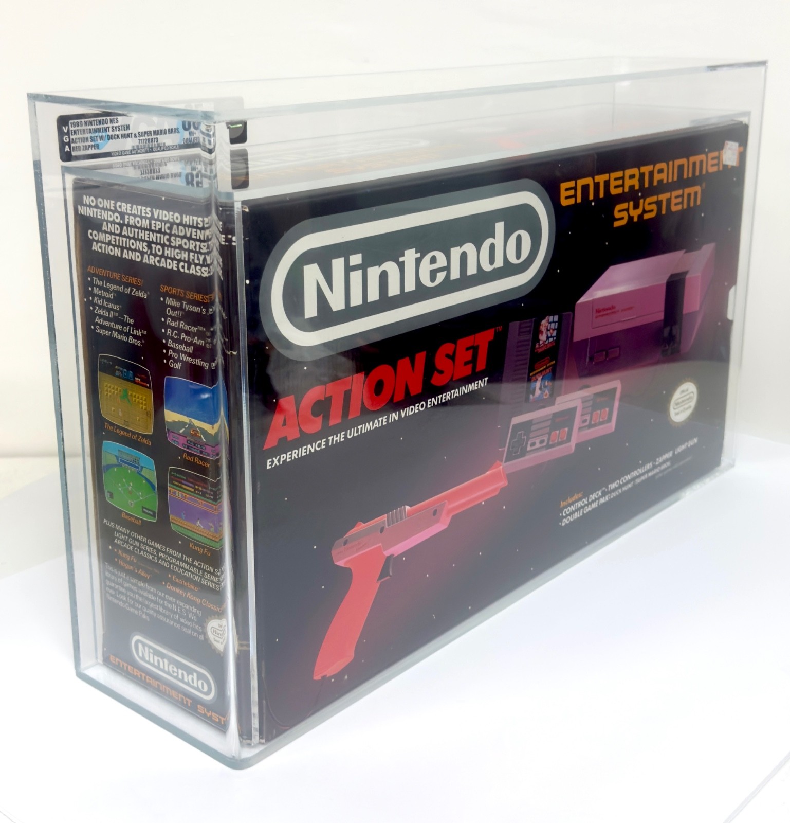 Nintendo Entertainment System Action Set Console VGA 85+ NM+ Qualified _STUNNING