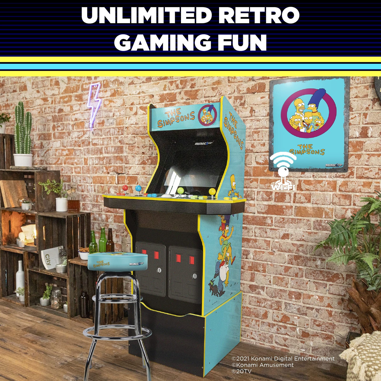 Arcade1up The Simpsons 4-Player Video Arcade Machine