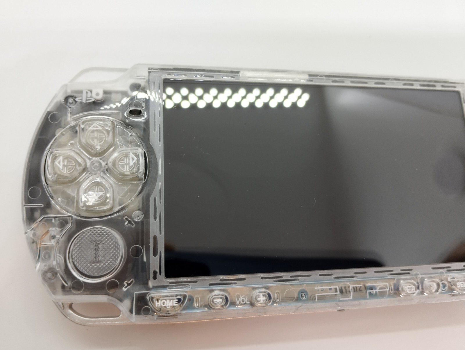 Sony PSP 2000 System w/Charger Clear color Region Free Import Custom w/Battery
