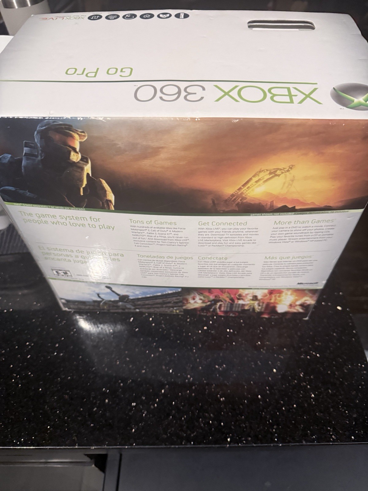 Microsoft Xbox 360 Pro System-read Description