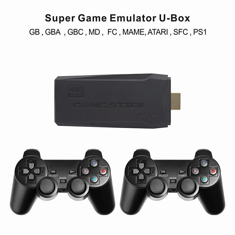 M8 Super Game Emulator U-Box Built-in 10000+ Classic Video Games w/ 2 Joystic