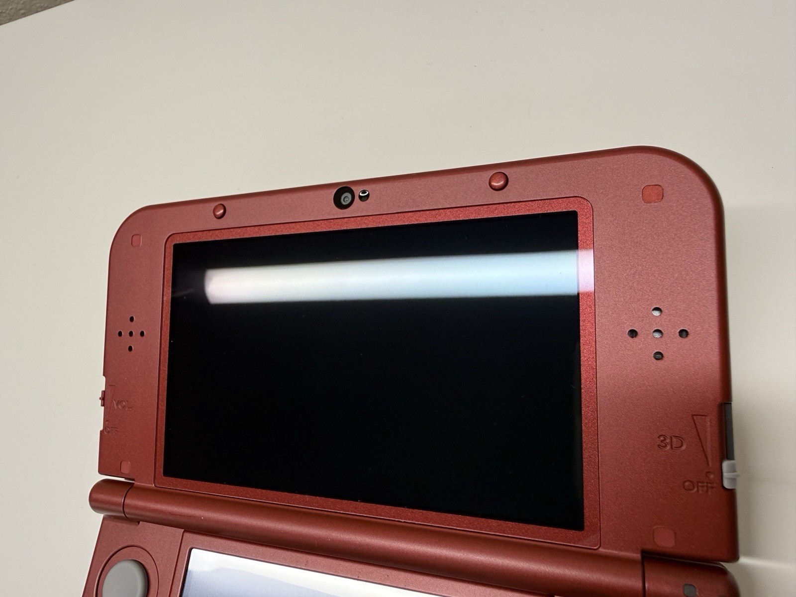 NICE! New Nintendo 3DS XL Red Console US Model – TOP IPS Tested W Charger Stylus