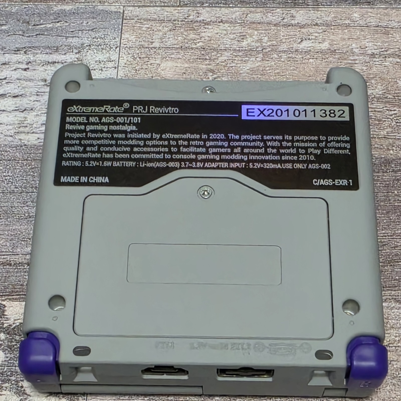 GameBoy Advance SP IPS Charger Included – Custom Shell New Build SNES