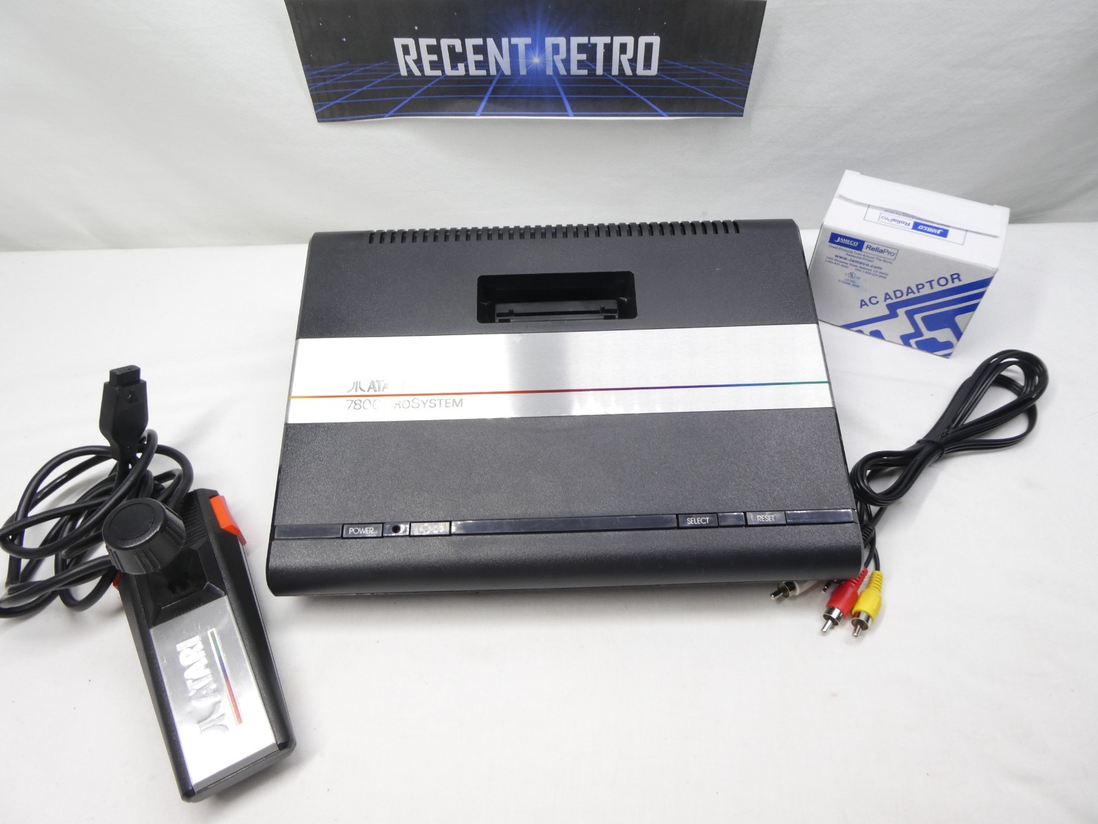 Atari 7800 Video Game Console EXPANSION INTERFACE AV Modded Seller Reconditioned