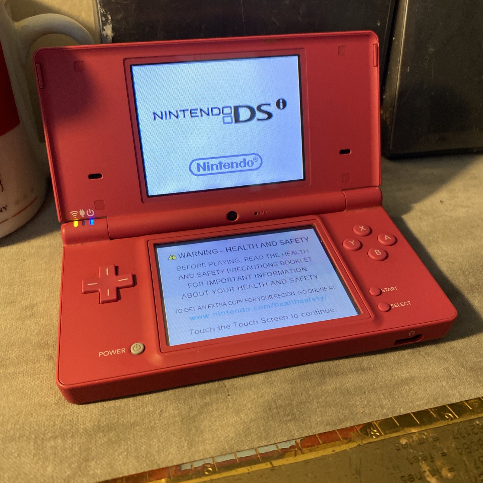 Nintendo DSI Matte Hot Pink System + Charger + 3 Games