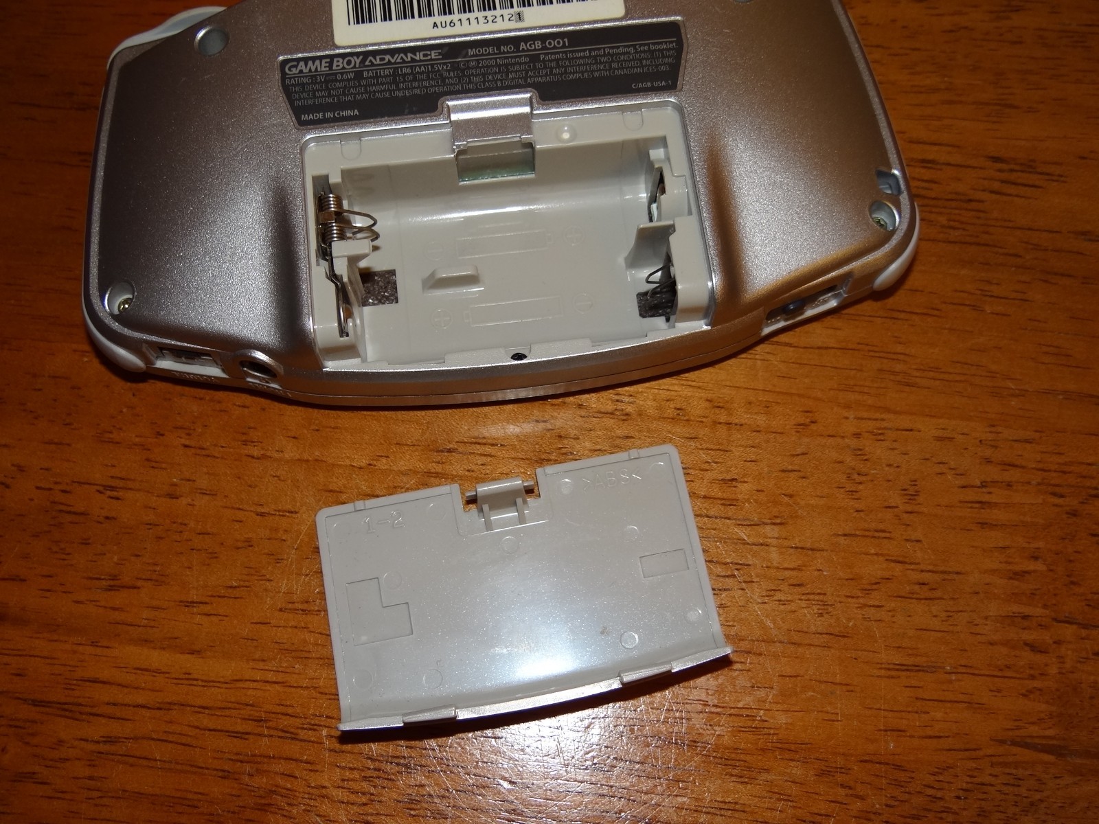 Nintendo Game Boy Advance AGB-001 Silver Handheld Console OEM – Tested Working