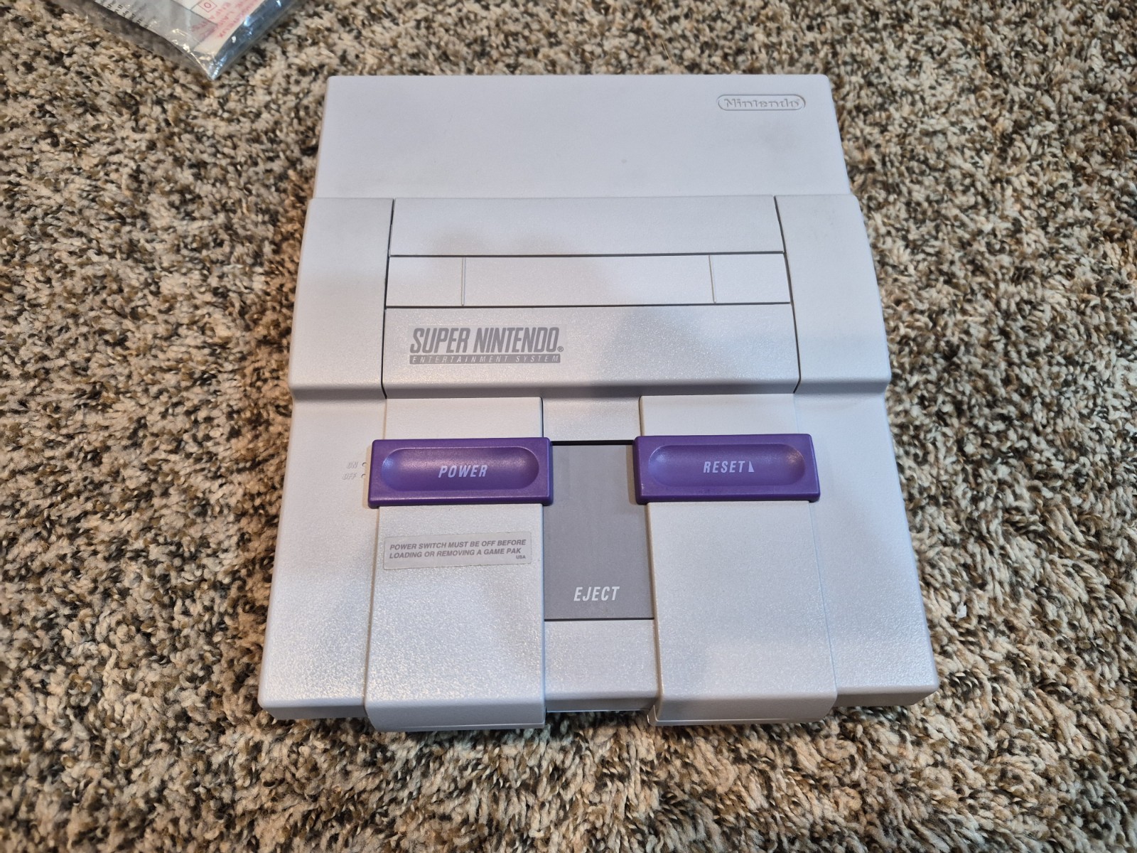 Super Nintendo SNES Console CONTROL SET CIB Complete in Box BARELY USED!