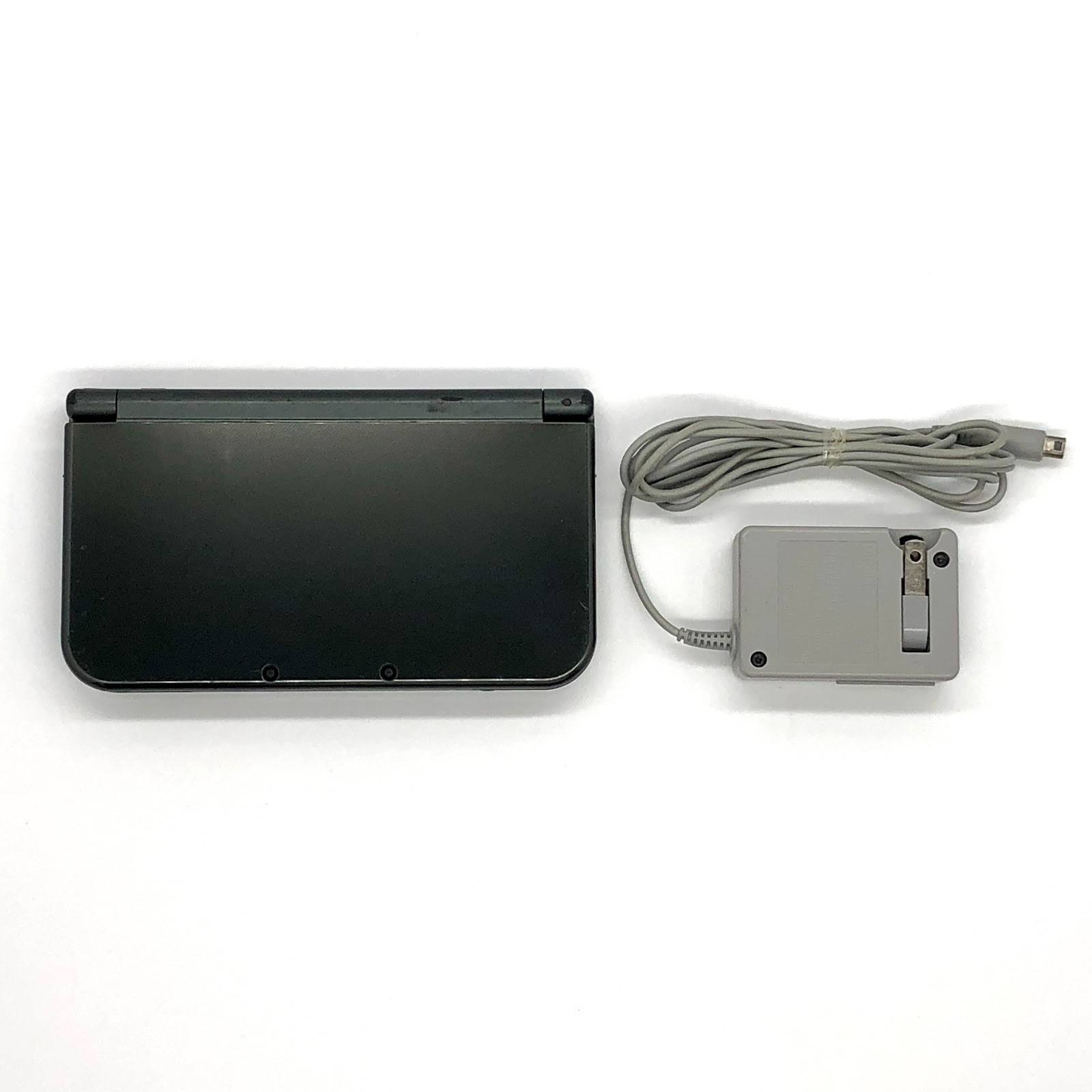 New Nintendo 3DS LL XL Console Dual IPS Metallic Black w/ Charger&Box Near Mint