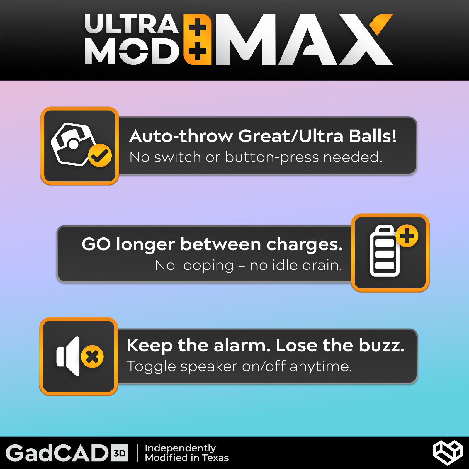 ULTRA MOD – Modified Pokémon GO Plus + Autocatcher and Sleep Tracker (Dim LEDs)