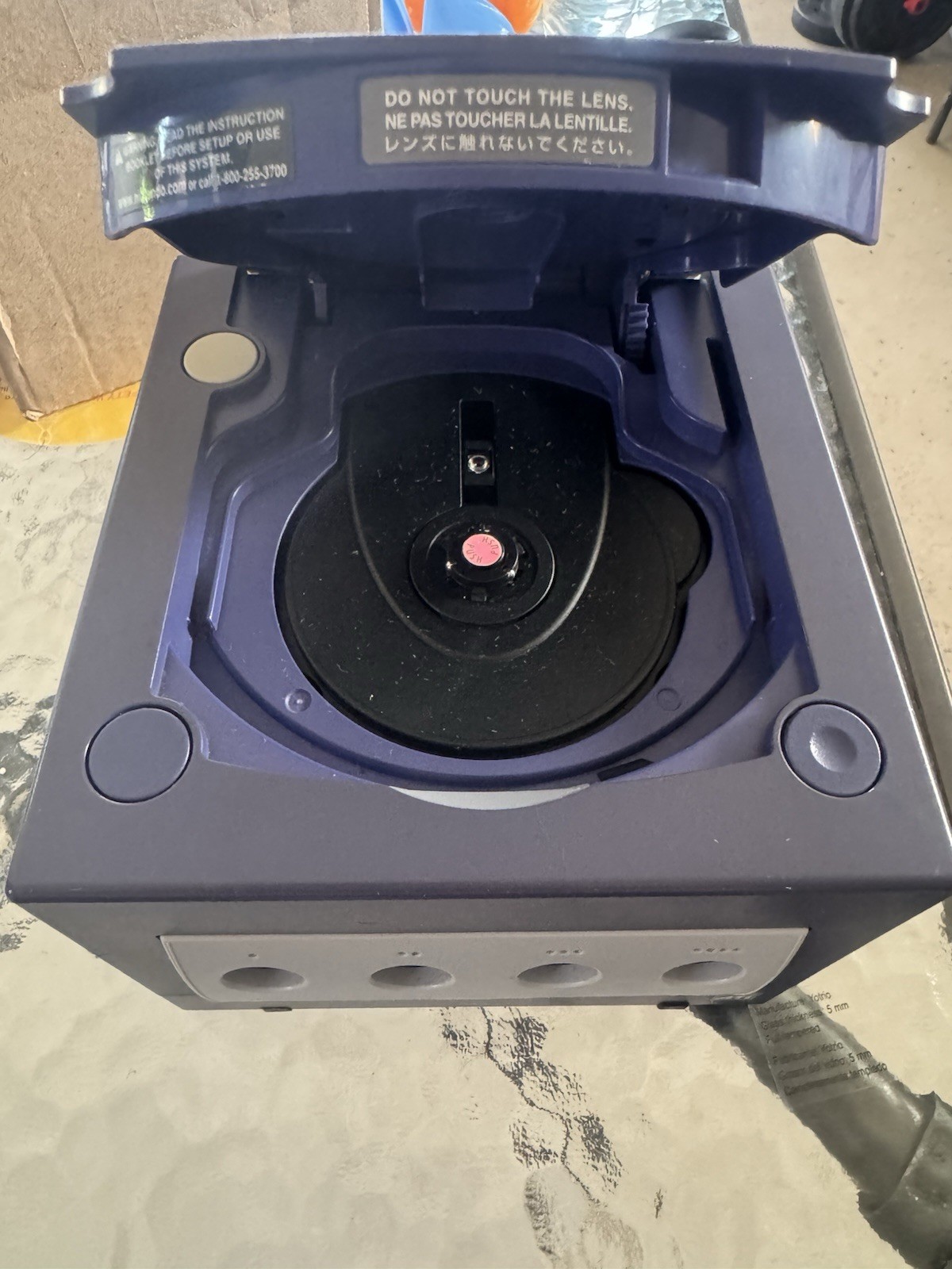 Nintendo GameCube Purple Console DOL-001 w/ Composite & Component RCA