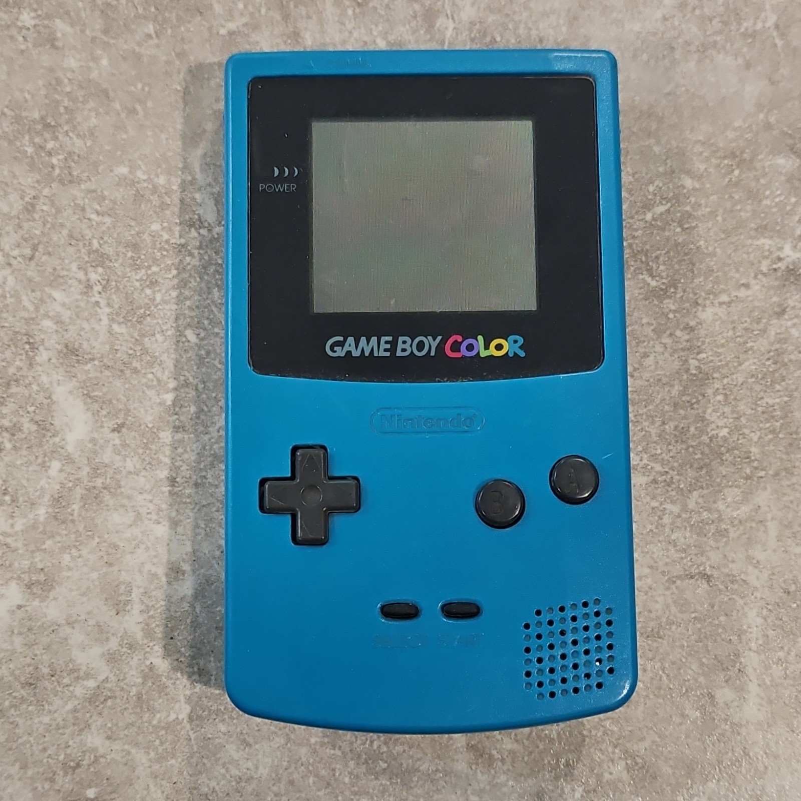 Nintendo Game Boy Color Blue green Handheld System CGB-001 Headphone Jack 1998