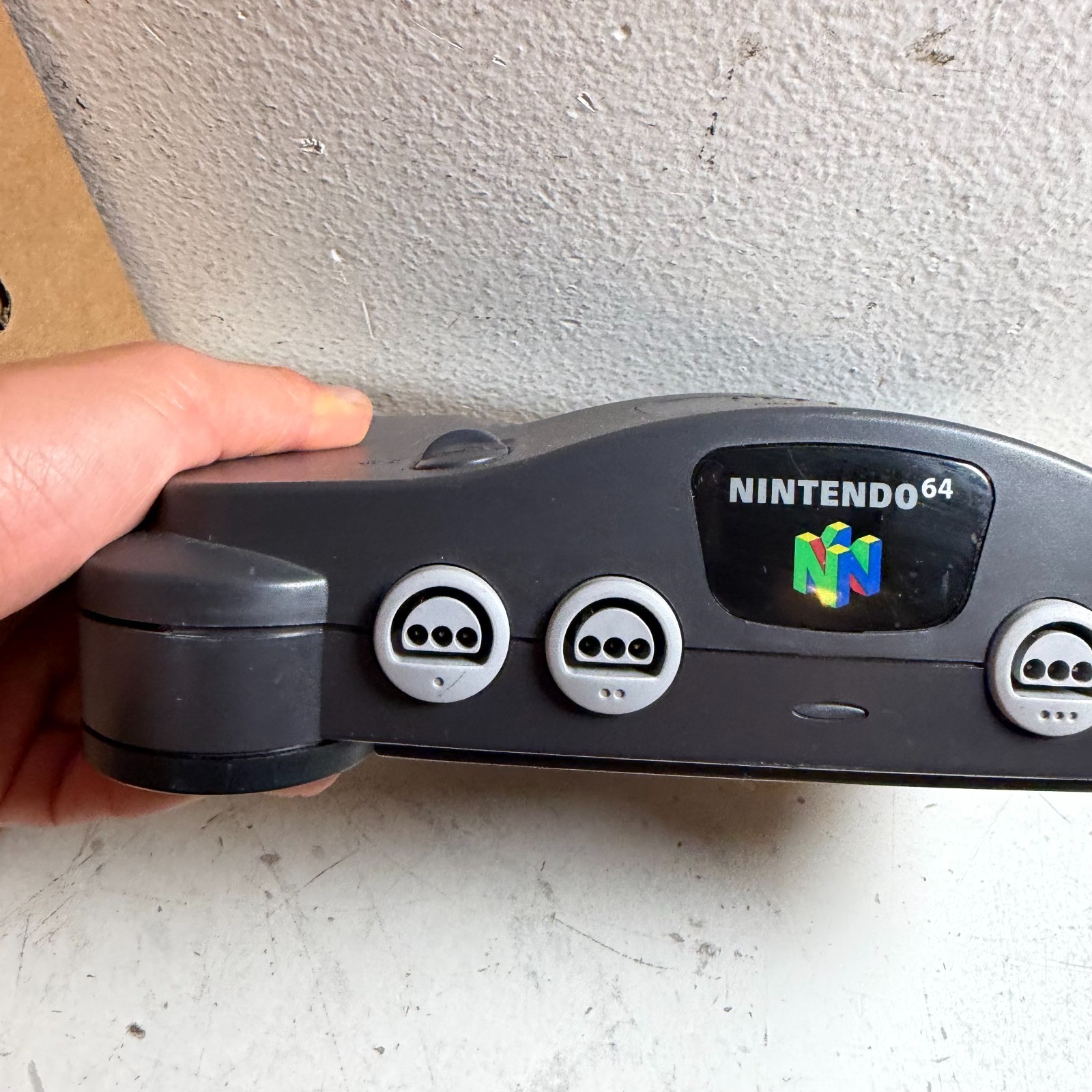 Nintendo 64 NUS-001 Black Wired Video Game Home Console With Controller