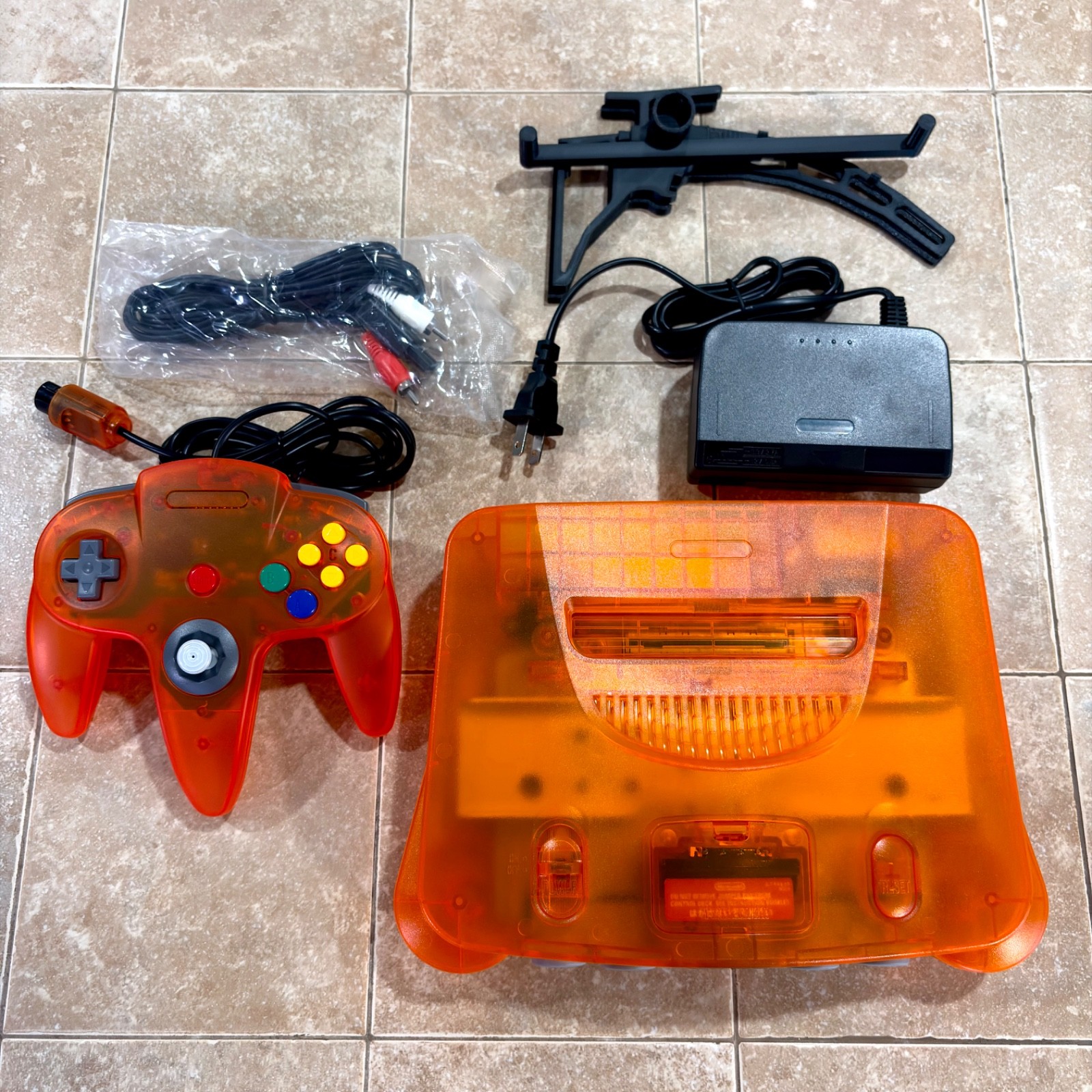 Nintendo 64 Console REGION FREE Funtastic Fire Orange Translucent Refurbished