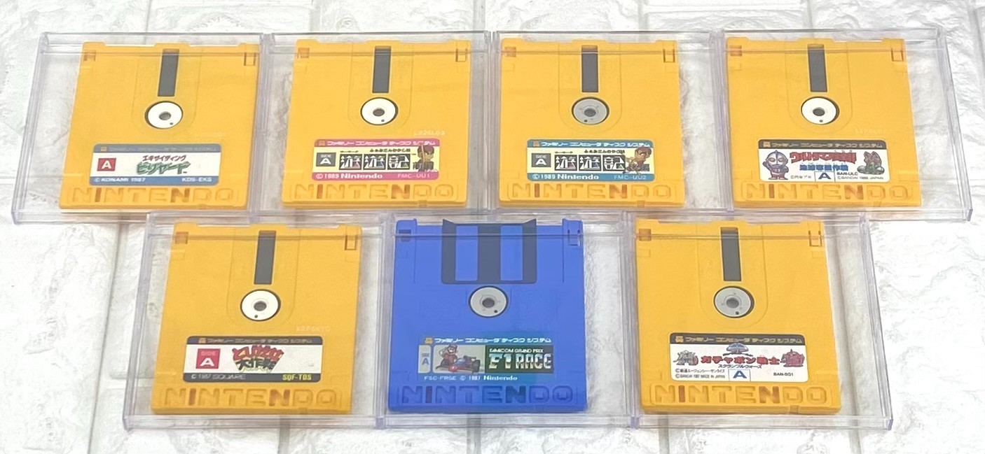 Nintendo Famicom & Disk System Bundle HVC-001 HVC-022 6 Games Tested Japan #DS02