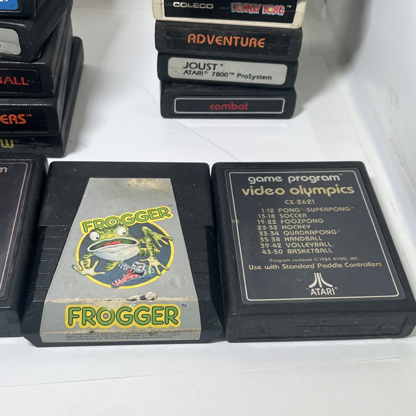Atari 7800 Console, 2 Controller And 29 Games Lot + Cables READ DESC