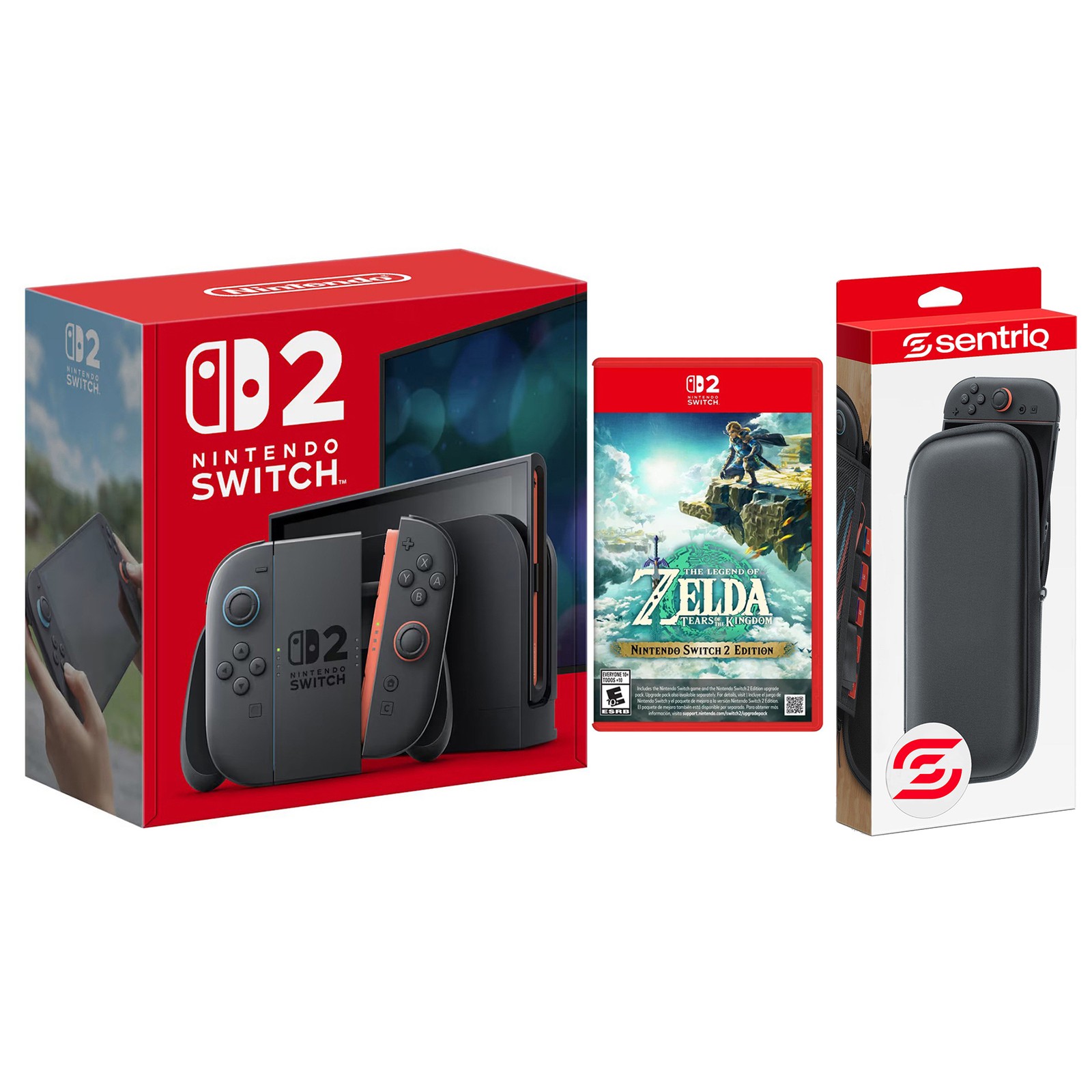 Nintendo Switch 2 Console with Legend of Zelda Tears of the Kingdom and Case