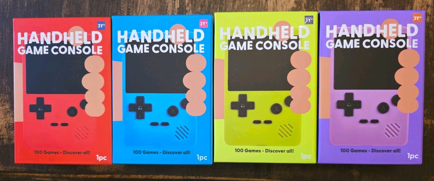 Lot Of 4 Target Handheld Video Gaming System With 100 Games!!