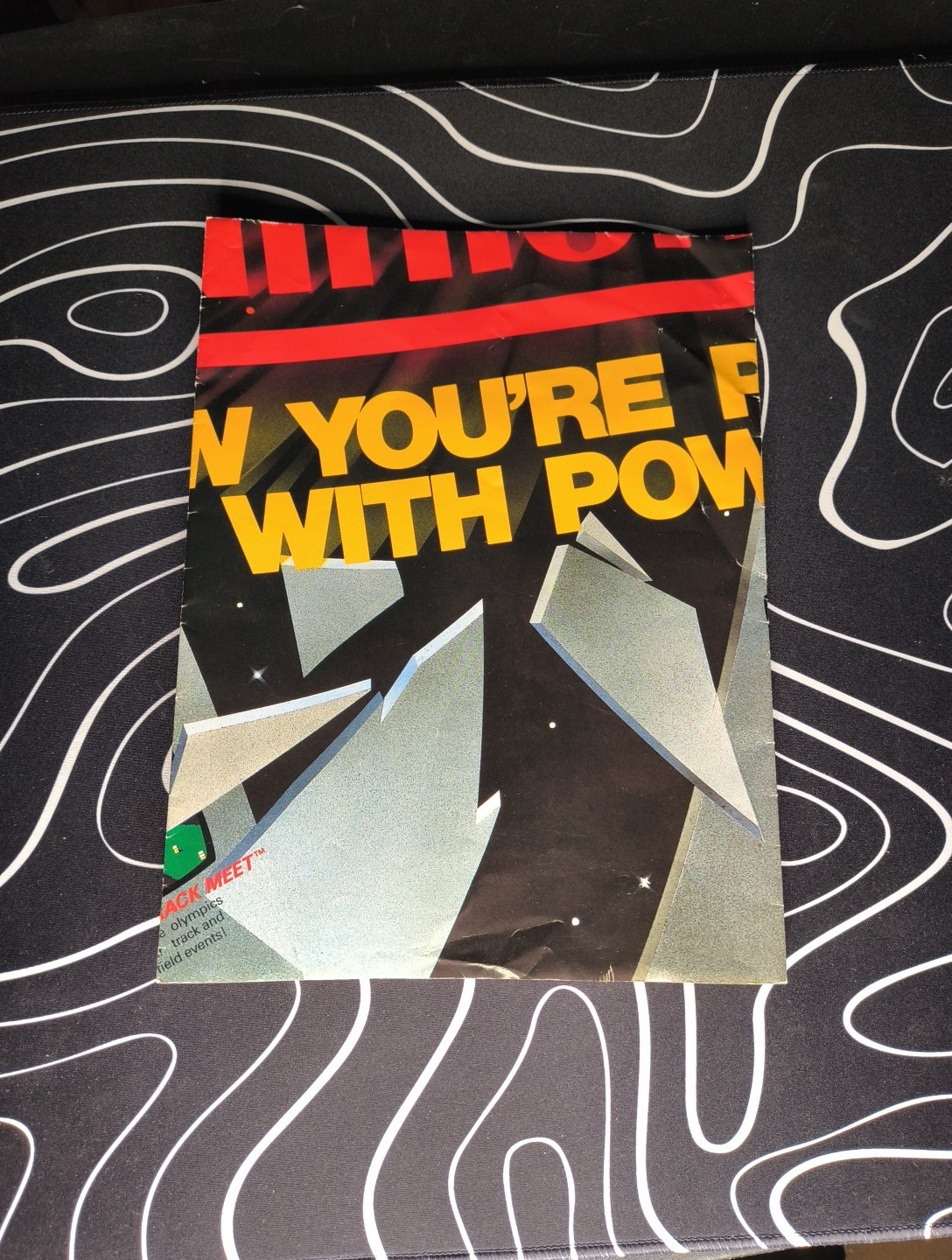1988 Nintendo NES Now You’re Playing With Power! Poster Insert 15.5 x 11.75 RARE