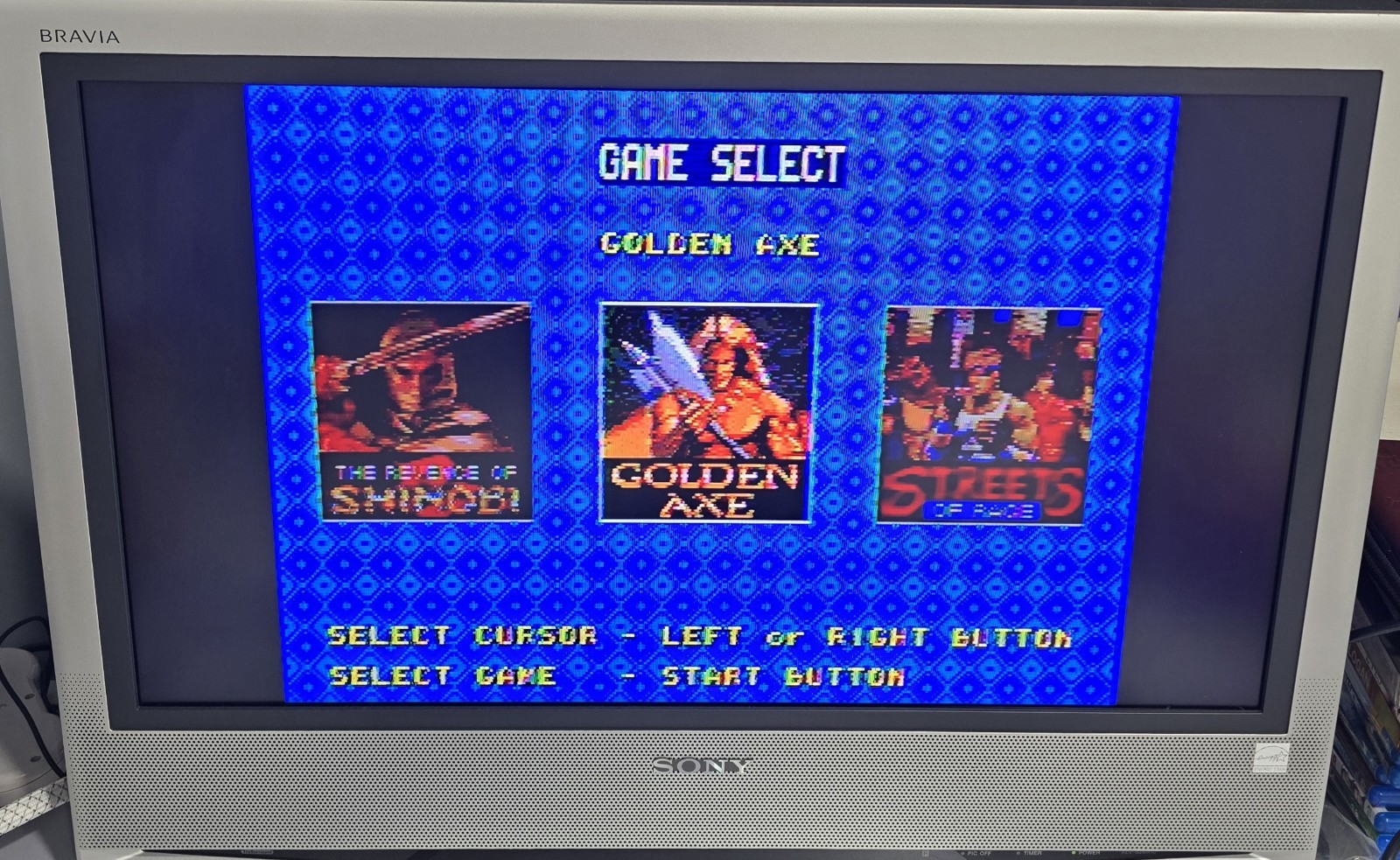 Sega Genesis II Console Model 1631 + 2 Controllers & 6-Pak Game Cartridge TESTED