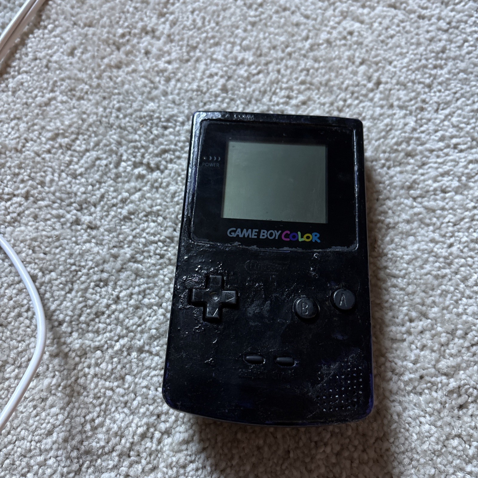 Nintendo Game Boy Color PURPLE(painted Black)WORKING