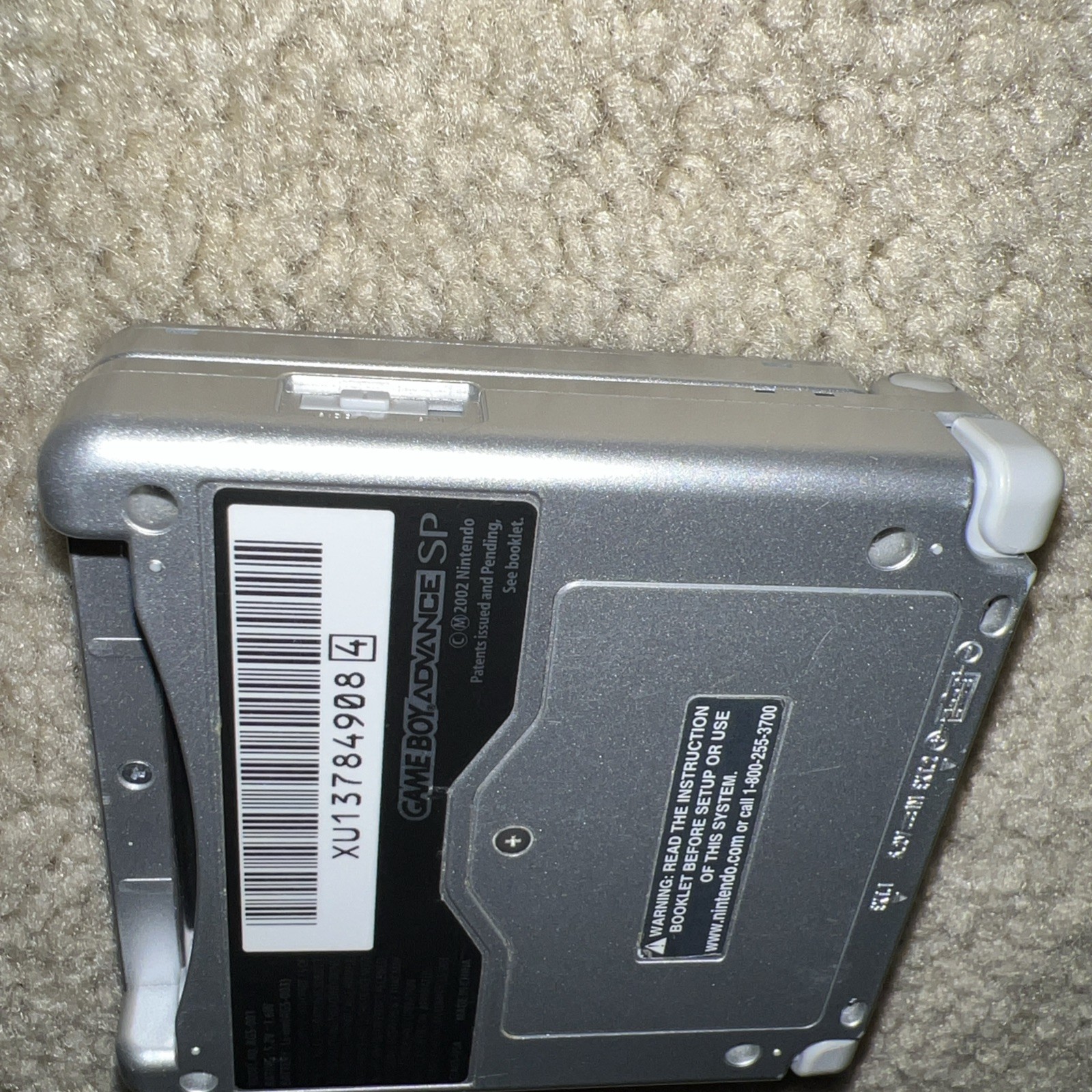 Nintendo Game Boy Advance SP Handheld System – Silver And charger Tested