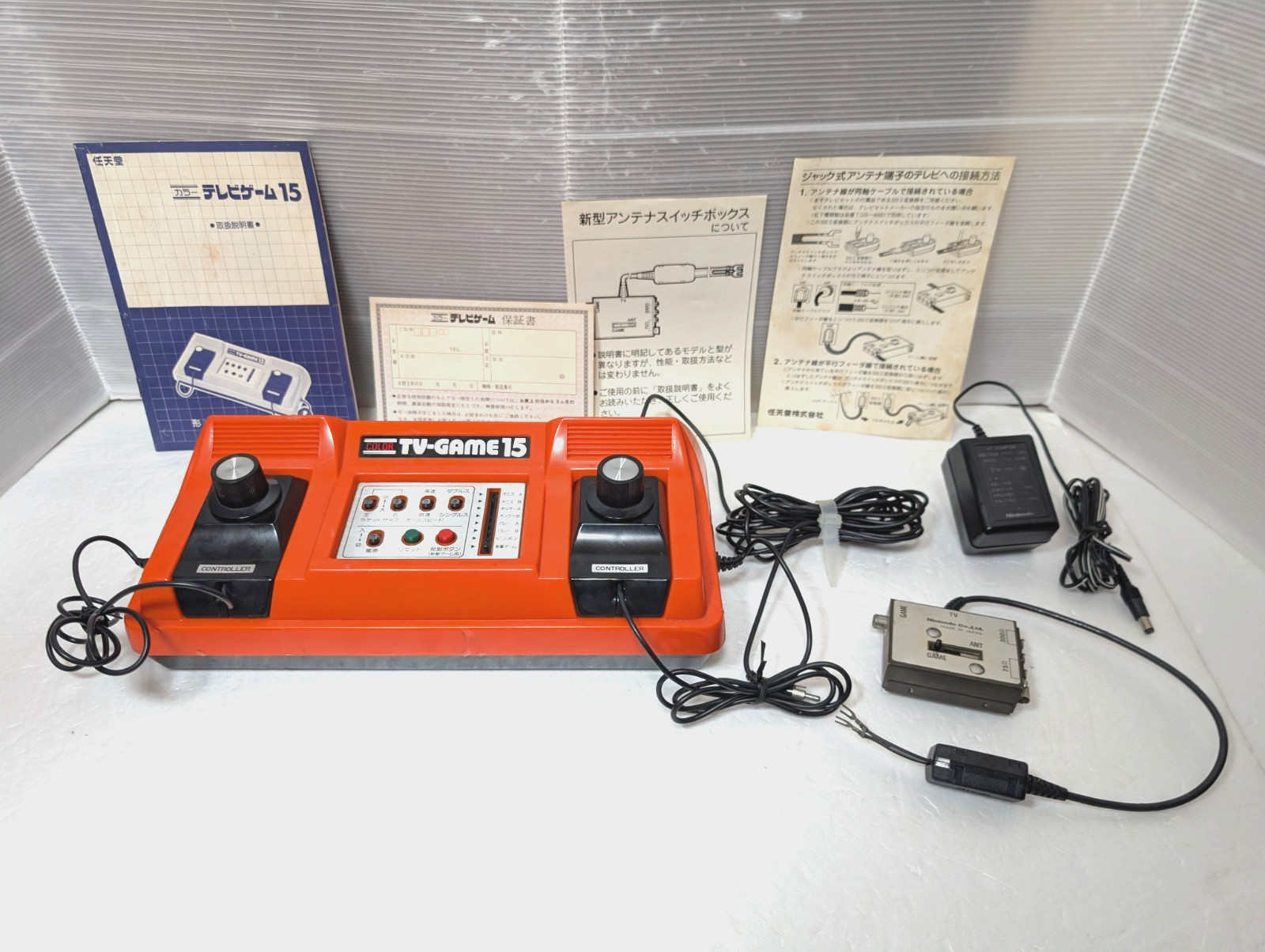 Nintendo Color TV game TV-GAME15 CTG-15V console Japan Box Manual