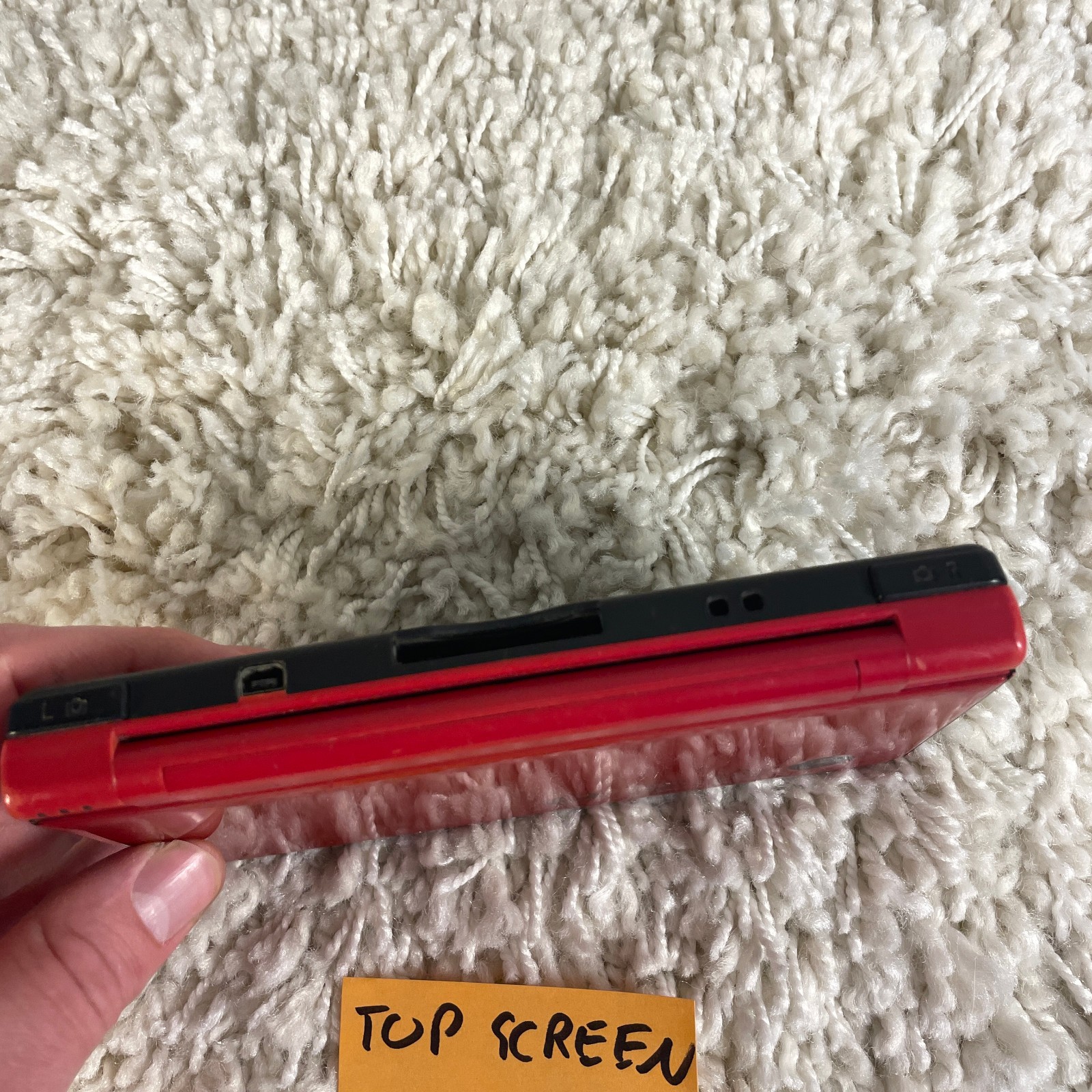 Nintendo DSi XL Red Super Mario Bros. 25th Anniversary Edition UTL-001 PARTS