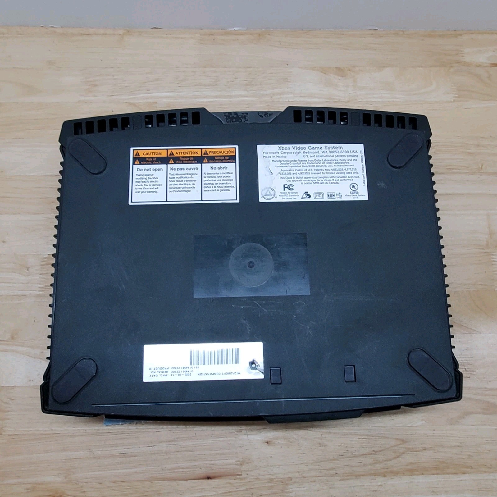 Microsoft Original Xbox Console Only, Not Working – FOR PARTS OR REPAIR