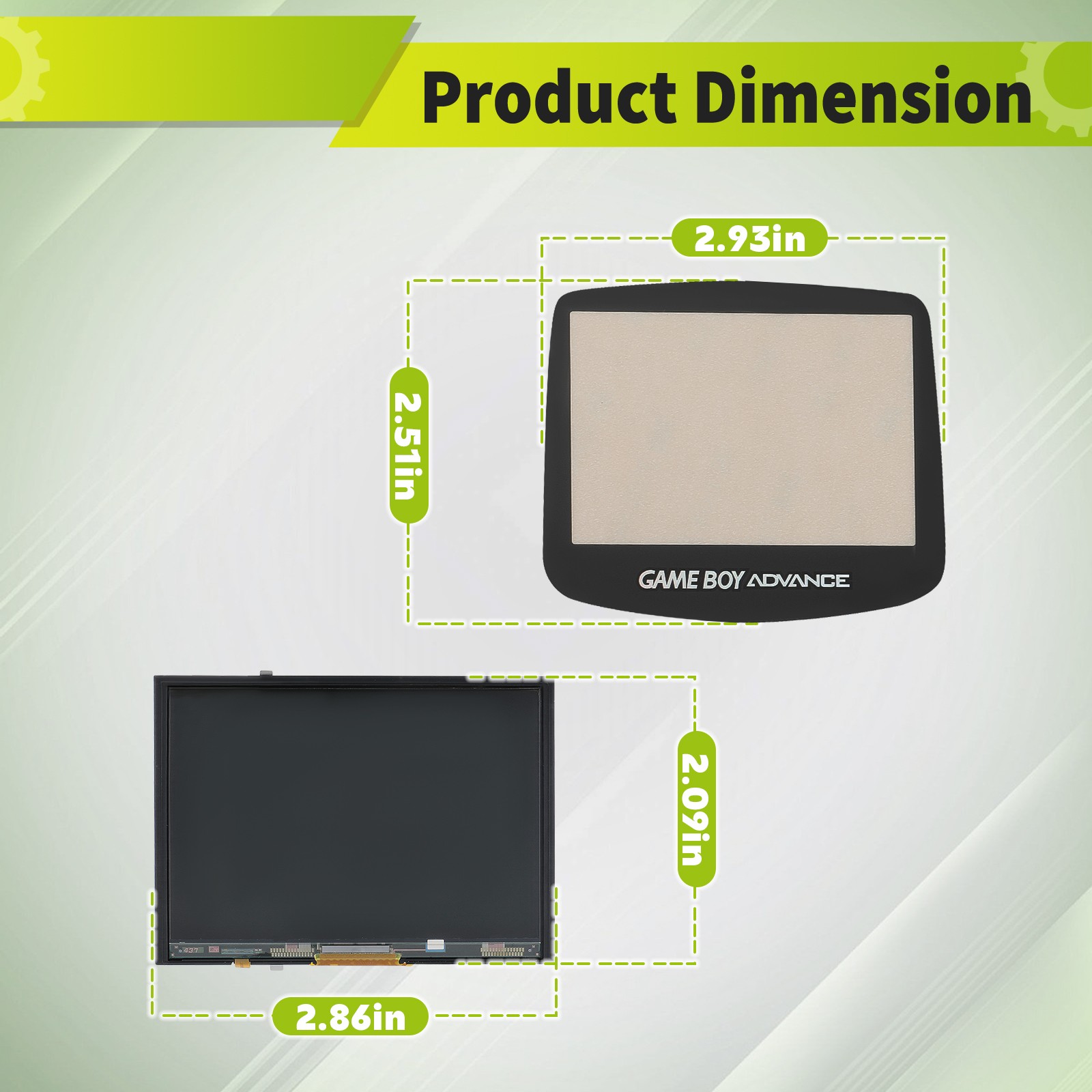 For Nintendo Gameboy Advance IPS V2 screen Backlit Mod LCD Backlight Kit US GBA