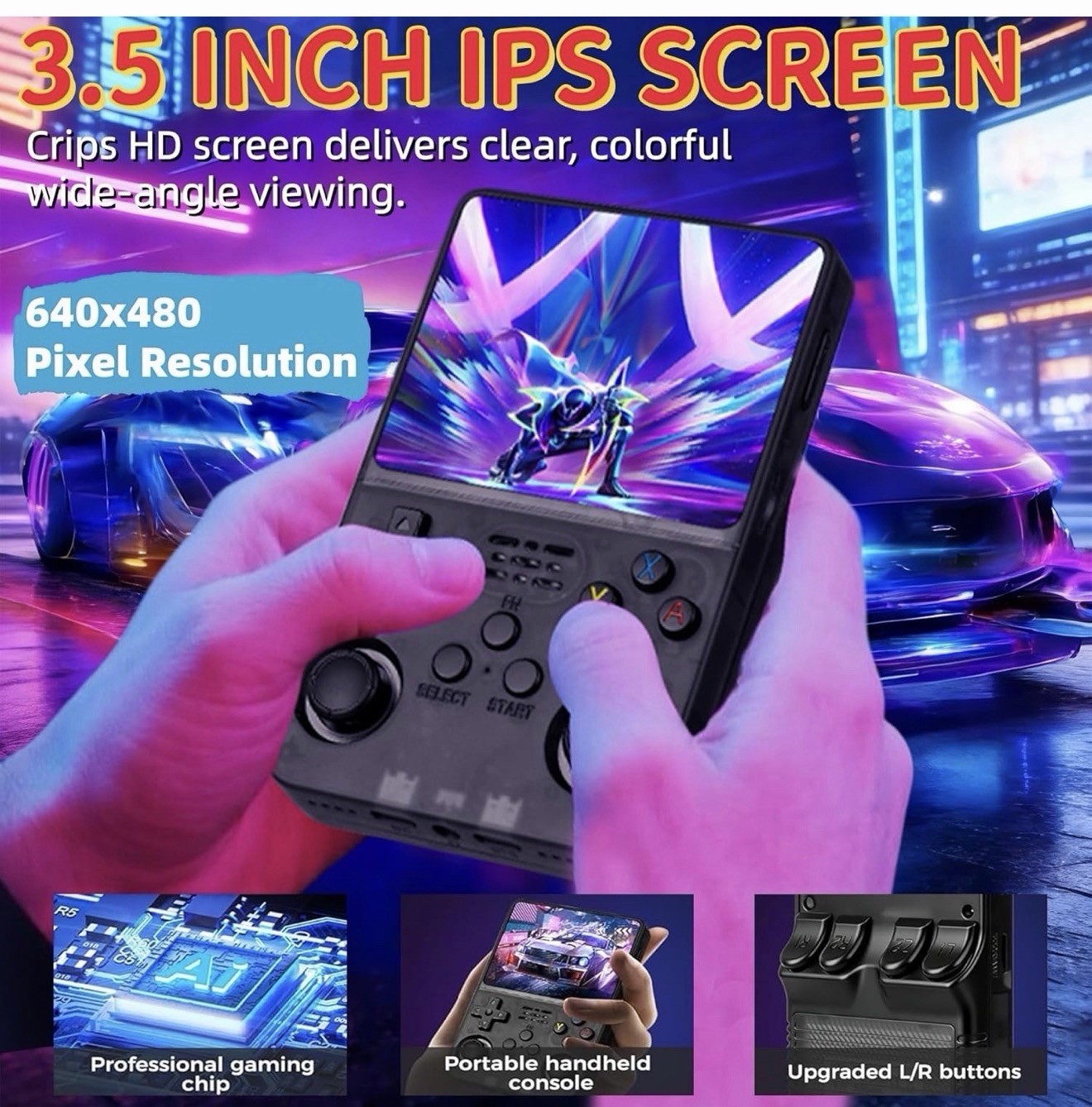 r36s handheld game console 64GB