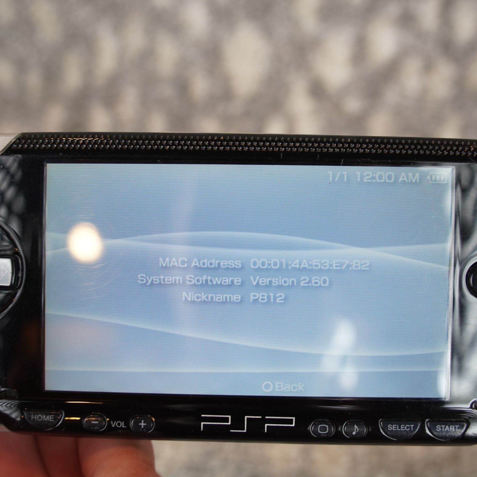 Sony PSP-1001 Handheld Console Black W/ Charger 32MB Stick New Battery Game Disc