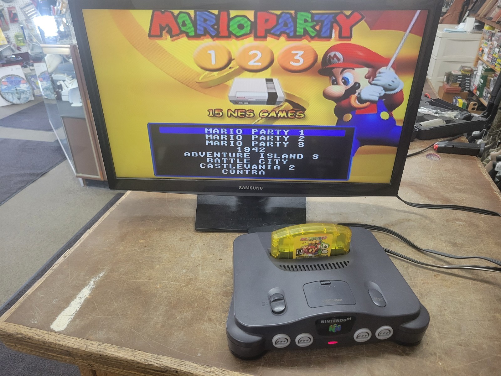 Nintendo 64 ConsolenvNUS-001 (USA) – Tested Working W/Mario Party No Cont.