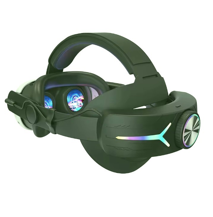 12000mAh RGB Battery Head Strap for Meta Quest 3S – 25W Fast Charge