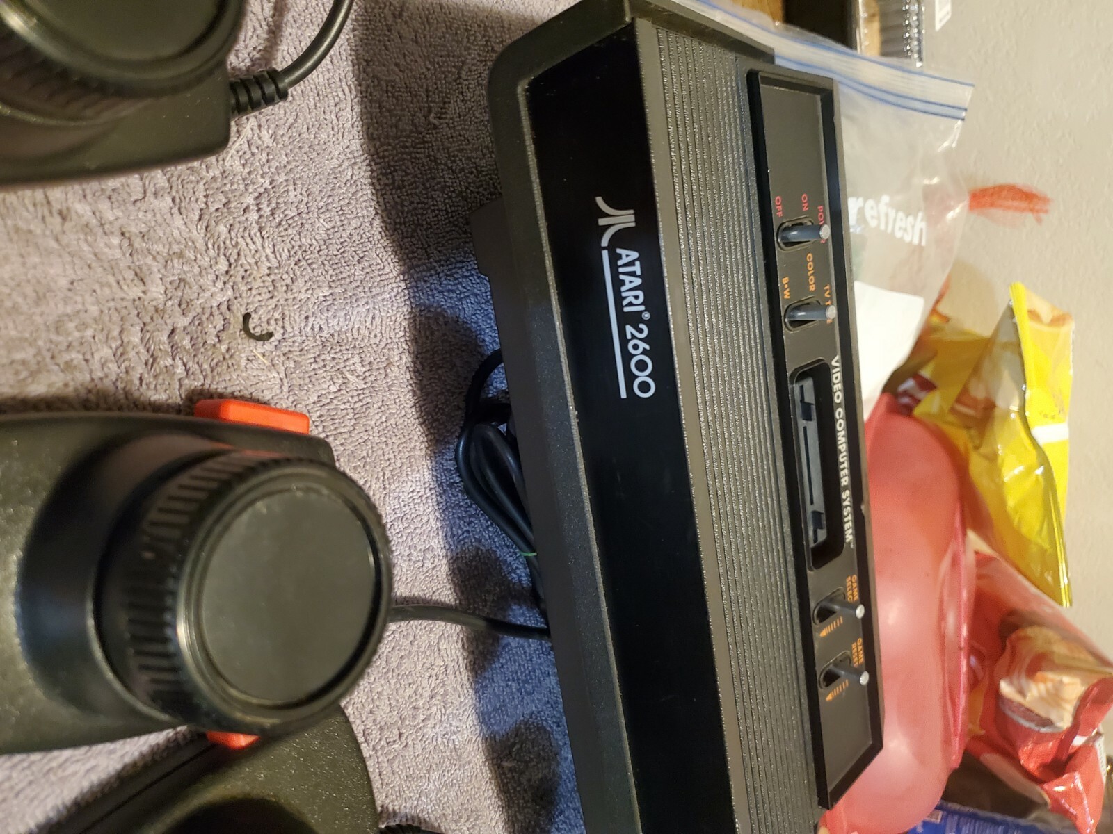 Atari 2600 Darth Vader Black Game Console 6 controllers