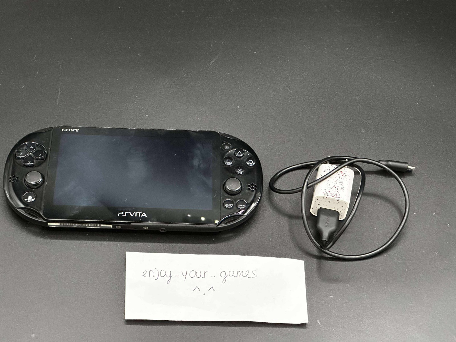 Sony PS Vita LED PCH-2000/2001 Black Model WIFI with Charger – SHIP IN 1-DAY